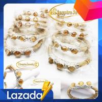 ราคา INSPIRE JEWELRY กำไลเครื่องประดับมงคลขนหางช้างสีขาว หายาก ตัวเรือนขึ้นเงินแท้ 92 5 ฟรีไซด์ ประดับหินไหมทองแท้สวยงามมาก (103470244)