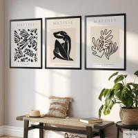 ราคา ภาพ Matisse ตกแต่งบ้าน เซต 3 ภาพ พร้อมกรอบดำ รับประกันคุณภาพด้วยเทคนิคจากประเทศอิตาลี (19418144155)