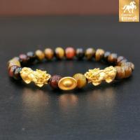 ราคา ข้อมือปี่เซียะทองแท้ ตัวคู่ ก้อนทอง หินมงคล น้ำหนักทอง 0 45 0 55 กรัม ทองคำแท้ 99 99 24K มีใบรับประกันสินค้า (2691102602)