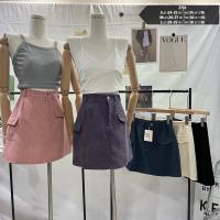 ราคา ChillChillday 275 กระโปรงลูกฟูก กระเป๋าข้าง ผู้หญิง สีม่วง สีครีม สีดำ น่ารัก มีไซส์ SML (13294021580)