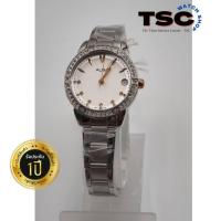ราคา ALBA Japan นาฬิกาข้อมือผู้หญิง รุ่น AG8495X1 White Pink Gold ระบบQUARTZคริสตัลแท้จากSWAROVSKI (17784440964)