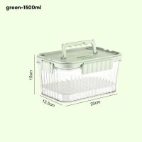 ราคา XINLANYASHE กล่องเก็บรักษาแบบพกพาช่องใส่น้ำแข็งผลไม้เบนโตะกล่องมีขอบปิดผนึกพกพามือถือโปร่งใส (19383760101)