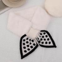 ราคา ผ้าพันคอขนเฟอร์เทียมสำหรับผู้หญิงผ้าพันคอปกคออุ่นผ้ากำมะหยี่ขนยาวผ้าพันคอถักผ้าพันคออเนกประสงค์ผ้าพันคอจุดแฟชั่น (20680636162)