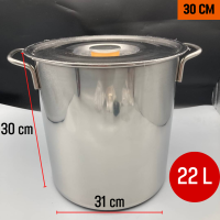 ราคา หม้อสตูว์ หม้อสต็อกทรงสูง หม้อต้มทรงสูง หม้อน้ำเต้าหู้ หม้อต้มสแตนเลส หม้อก๋วยเตี๋ยว หม้อซุป หม้อแกง ขนาด26 30 35 40 45cm แข็งแรง ทนทาน (16677806241)