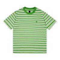 ราคา 6Mut Chrome Hearts cross heart Sea Spirit shirt short sleeved T shirt mens and womens trendy brand striped printed cotton loose casual couple half sleeve ins (20698865430)