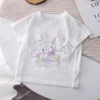 ราคา เสื้อยืดแฟชั่น Cinnamoroll สำหรับเด็กเสื้อยืดลายการ์ตูนอนิเมะ Sanrio เสื้อยืดลำลองสำหรับเด็กผู้หญิง เด็กชายเสื้อ Y2K (20581137329)