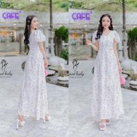 ราคา เดรสงานปักฉลุ เดรสสีขาว PE brand (20365460121)