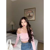 ราคา BEMYCHIC เสื้อกลิตเตอร์แขนยาว เสื้อวิ้งๆ เสื้อปาดไหล่แขนยาว เสื้อใส่เที่ยว รุ่น baby (17486779828)