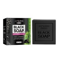 ราคา Natural Bamboo Active Charcoal Organic Soap Bar Skin For Face Soap Whitening Q3N1 (20245607178)