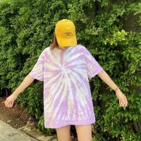 ราคา มัดย้อมพาสเทล พร้อมส่ง รหัส 16 สีม่วงอ่อน ผ้า Cotton100 (12552622676)