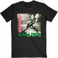 ราคา Fashion Official The Clash T Shirt London Calling Mens Black Punk Rock Metal Classic Tee (20603075636)
