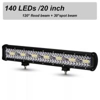 ราคา Nlpearl ไฟ LED บาร์ทำงาน12V 24V ฟลัดไลท์คอมโบไฟ LED สำหรับรถ ATV UTV JEEP Lada Niva 4x4รถบรรทุก SUV (21170717210)