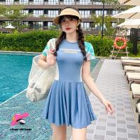 ราคา ชุดว่ายน้ํา ชุดว่ายน้ํา ผู้หญิง ไม่ โป๊ ชุดว่ายน้ําสวยๆ แขนสั้น ผ้าคุณภาพสูง ราคาถูก 3สี พร้อมส่งจากไทย 0050 (20944262220)