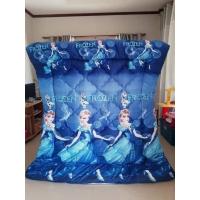 ราคา ที่นอนท็อปเปอร์ เนื้อผ้านุ่มสีสด หนาประมาณ 3 4 นิ้ว มีลายให้เลือก เอลซ่า น้ำเงิน (10454797565)