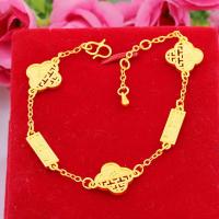 ราคา ciuciu สร้อยข้อมือหลุยส์ไทเทเนียมเคลือบทองคำสี่ใบโคลเวอร์จีนสตรอเบอร์รุ่นหญิง (20032383812)