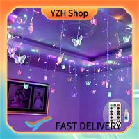 ราคา โคมไฟด้ายผีเสื้อ Led 19 7ft 128มี8โหมดให้ไฟสวยงามกันน้ำพร้อมรีโมทคอนโทรลสำหรับตกแต่งงานแต่งงาน (20800731942)