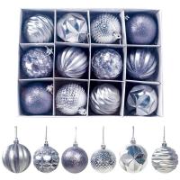 ราคา Ball ลูกบอลแขวนต้นคริสต์มาส55มม หลากสี12ชิ้นบอลห้อยสำหรับปาร์ตี้บ้าน (20768595292)