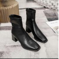 ราคา Sepatu BOOT Pendek ส้นหนาสีน้ำตาลฝรั่งเศสรองเท้าบูทใหม่ข้อเท้าและรองเท้าบูทเปล่าฤดูหนาวรองเท้าส้นสูงปานกลางรองเท้าผู้หญิง (20577612808)