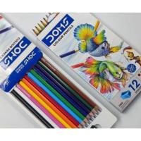 ราคา DOMS COLOUR PENCILS สีไม้ ดินสอสี ดินสอสีไม้ สีไม้ DOMS COLOUR PENCILS ฟรี กบเหลา มี12 สี แพ็ค สั้น ยาว (16877295795)