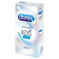 ราคา Durex ถุงยางอนามัย ดูเร็กซ์ แอรี่ แบบบาง 10 ชิ้น (19793410280)