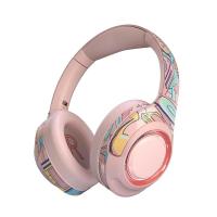 ราคา Headphone GAMING มือวาดกราฟฟิตีหูฟังไร้สายสเตอริโอพับได้ชุดหูฟังปิดพร้อมไมโครโฟนที่ถอดออกได้รองรับ TF (21171173915)
