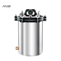 ราคา หม้อนึ่งแบบพกพาสแตนเลสสตีลแท้เครื่องฆ่าเชื้อไอน้ำความร้อนโดยถ่านหินไฟฟ้าความจุของก๊าซ18L 24L 30L อุณหภูมิในการทำงานสูงสุด129 C (18235667220)