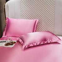 ราคา ปลอกหมอน2ผ้าซาตินพีวีซีสีชมพู เทา น้ำเงิน ผ้าคลุมปลอกหมอนสีขาว (18672529763)