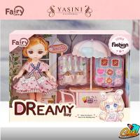 ราคา ตุ๊กตาบาโบลี่ บาร์บี้ ผิวขาวหน้าเกาหลี ญี่ปุ่น ตาแก้วมีขนตา ขนาดตุ๊กตา 15 cm Set ตุ๊กตา ของเล่น (21166424375)