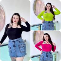 ราคา เสื้อคล้องคอแขนยาว ผ้าเรย่อน อก 38 48 ยาว22 (20908890674)