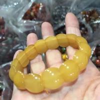 ราคา รูปแบบใหม่งานหินหยกผ้าไหมสีทองกระรอกรุ่นกว้าง Arc สีเหลือง QUARTZ Zite สร้อยข้อมือหยกแผ่นลูกปัด (13362827140)