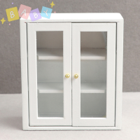 ราคา FactoryOutlete Cheap 1 12 dollhouse มินิตู้ผนังสีขาวแขวนตู้เก็บเฟอร์นิเจอร์ตกแต่ง (20474896918)