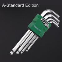 ราคา ประแจแอล ประแจหกเหลี่ยม ประแจแอล 9 ตัวชุด ประแจหกเหลี่ยมยาว ชุดประแจอัลเลน มีความแข็งสูง แรงบิดสูง ไม่ลื่นหลุดง่าย หกเหลี่ยมหัวบอล 9 ตัวชุด (20572266255)