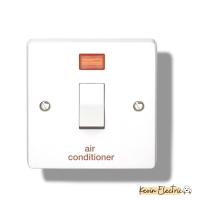 ราคา สวิทช์แอร์ 32A Crabtree 32A Switch with Neon Indicator สวิทช์แอร์แคปทรี 20A 32A มีไฟแจ้งเสัญญาณเวลาเปิดปิด สีขาว บริการเก็บเงินปลายทาง (15959388510)