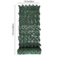 ราคา รั้วเพื่อความเป็นส่วนตัวไม้เลื้อยเทียม1ชิ้นรั้วกั้นแบบทนทานสำหรับตกแต่งสวนใบเถาไม้เลื้อยเทียมสำหรับงานหนัก (21170587231)