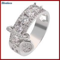 ราคา Chic Finger แหวน Cubic Zirconia Electroplating น้ำหนักเบา Cubic แหวนหมั้น Zirconia แหวนสำหรับงานปาร์ตี้ (9743492003)