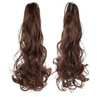 ราคา หางม้าเป็นลอนจับเนื้อด้านมีไหมแบบยาวทนความร้อนสูงผมหยิกวิกผมหางม้าหยักศกขนาดใหญ่ (17954323221)