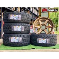 ราคา ล้อแม็กซ์ TE37เลเซอร์แดง 6รู ขอบ18 ยาง 235 45 265 40R18 MMAXX 420 SD (20252045332)