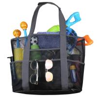 ราคา กระเป๋าชายหาดทำจากพีวีซีสีดำกันน้ำขนาดใหญ่ถุงตาข่ายสำหรับใส่ของไปเที่ยวฤดูร้อนวันหยุดตั้งแคมป์อุปกรณ์เสริมกระเป๋าใส่กระเป๋าเป้สะพายหลังสำหรับผู้ชายและผู้หญิงที่เก็บของเล่นทรายว่ายน้ำเล่นกีฬา (21198359