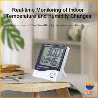 ราคา TOP แบบดิจิตอล LCD แบบดิจิตอล เครื่องวัดอุณหภูมิและความชื้น Digital Temperature Meter (11507240049)