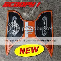 ราคา ชุดที่พักเท้า SCOOPY I แผ่นยางพักเท้า วางเท้า Honda scoopy i สีส้ม (9573382082)
