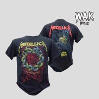 ราคา พร้อมส่ง D37 เสื้อผู้ชาย ผู้หญิง S XXXL T shirt เสื้อยืเ เสื้อวง Metallica ลิขสิทธิ์แท้100 (17287226594)