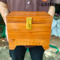 ราคา BF กล่องไม้สัก กล่องใส่เงิน กล่องเครื่องประดับงานไม้สัก 20 15 สูง 18 5 ซม งานไม้สักแท้ ทำสีย้อมไม้สัก (19767472417)