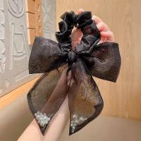 ราคา lamai hair accessories ที่รัดผม ยางมัดผม ยางมัดผมเกาหลี ประดับไข่มุกสวยๆ ขนาดเล็ก Luxury pearl rubber band ponytail hair rope bow rubber band (17029516939)