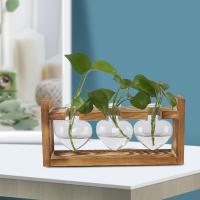 ราคา กระถางดอกไม้นวัตกรรมใหม่พร้อมแจกันตกแต่งบ้านตั้งโต๊ะแบบโปร่งใสกรอบทำจากไม้แนววินเทจ (20526352092)