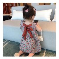 ราคา jqk ชุดเดรสเด็กแขนกุด ลายดอก ผูกโบว์ด้านหลัง สีฟ้า รุ่น LL014 (17633065032)