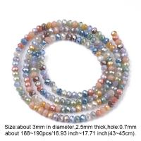 ราคา Beebeecraft 1 Strands Faceted Electroplate Glass Rondelle Beads Pearl Luster Plated Tiny Loose Spacer Beads for Craft Jewelry Necklace Bracelet Making (12914699475)