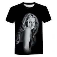 ราคา นักร้อง Britney Spears 3D พิมพ์เสื้อยืดผู้ชายผู้หญิงแฟชั่น Cool Casual โพลีเอสเตอร์ O Neck Graphic Harajuku เสื้อ2XS 5XL (19737417699)