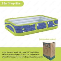 ราคา สระว่ายน้ำเป่าลม3M ขนาดใหญ่สระว่ายน้ำกลางแจ้งแบบพกพาสำหรับเด็กครอบครัวเด็กทารกบ้านในชนบทสระว่ายน้ำแบบถอดได้ (19673391316)