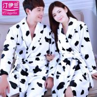 ราคา ชุดนอนคู่รักสำหรับฤดูใบไม้ร่วงและฤดูหนาวปี AWP404ชุดคลุมอาบน้ำผ้าสักหลาดหนาชุดคลุมอาบน้ำผ้าคอรัลฟรีซสำหรับผู้ชายและผู้หญิงชุดนอนซับในขนแกะยาวขนาดพิเศษ (11216008562)
