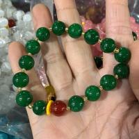 ราคา ลูกปัดพระพุทธรูปหยกมังกรเหล็กสีเต็มสำหรับผู้ชายและผู้หญิงกำไลข้อมือหยกเขียวแห้งสีเขียวแบบธรรมชาติสายรัดข้อมือแบบร้อยลูกปัดทรงกลม (19947035845)